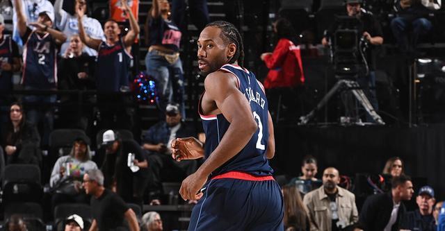 开云体育下载-队史第三人！伦纳德单赛季5次40+&amp;amp;快船生涯10次40+